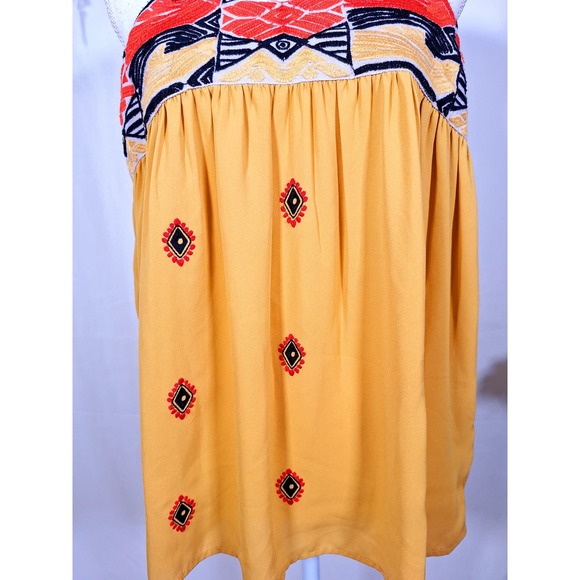 THML Women's Blouse Embroidered Size Medium - Picture 4 of 9